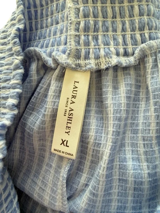 Laura Ashley Blue Striped Tank & Shorts Pajama Set - Picture 9 of 13
